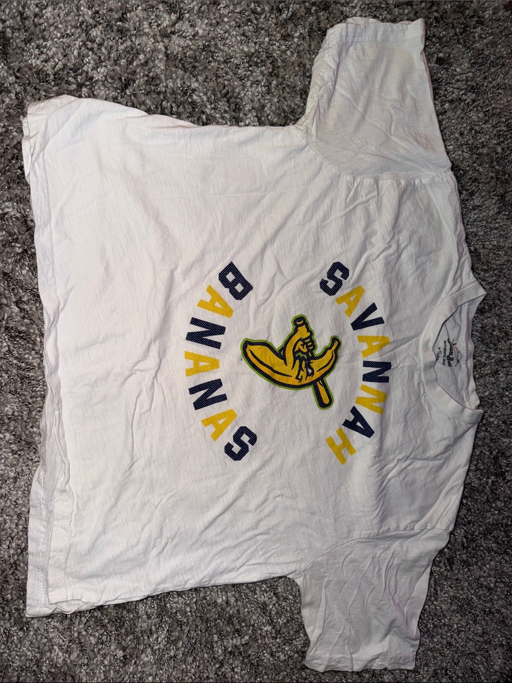 Authentic Savanah Bananas Cropped Women’s T shirt